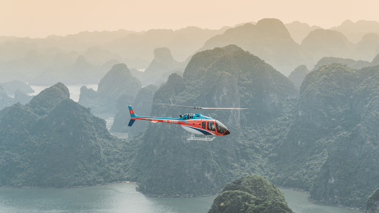 Halong bay by helicopter